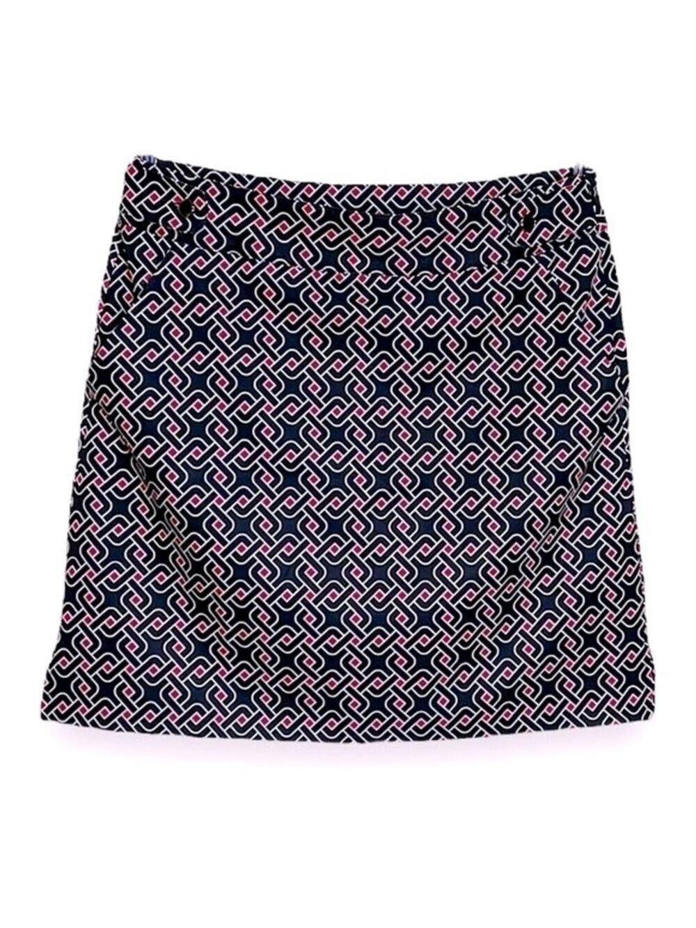 EP Pro Women’s Golf Skort Skirt size 4 Geometric Print with Pockets UPF 50